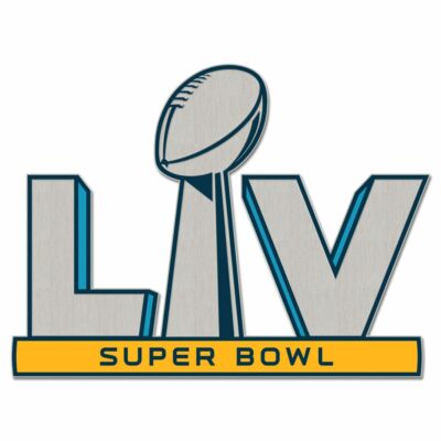 Super Bowl 55 Tampa Florida 2021 NFL Logo Shaped Pin