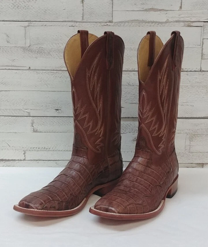 Square toe caiman boots discount