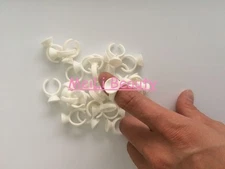 50pc Tattoo Permanent Makeup Disposable Small Bowl Couple Pigment Ink Finger Cup