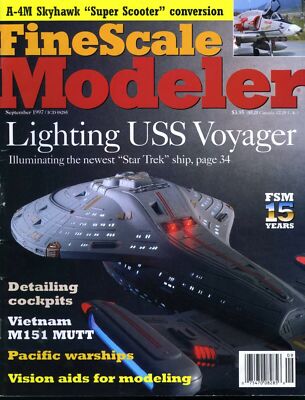 Fine Scale Modeler Magazine September 1997 Lighting USS Voyager