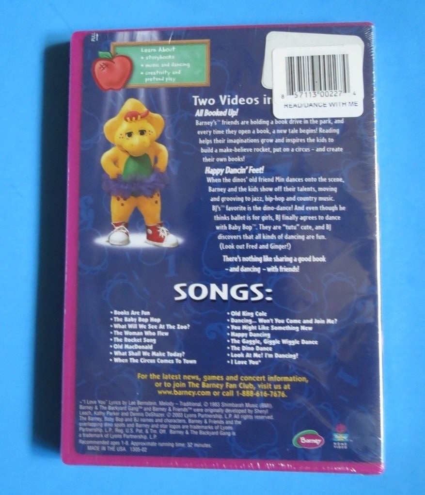 Barneys Read with me Dance with me (DVD, 2003) for sale online | eBay