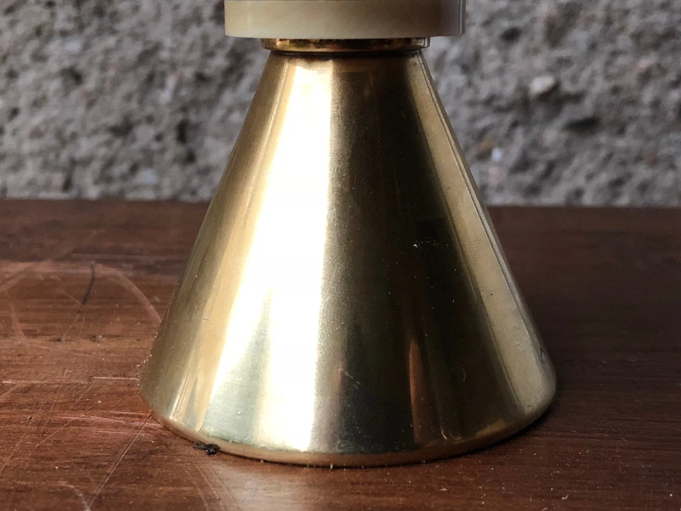 Ciboire Calice Art Déco Vermeil Argent Massif Doré à l'or fin Antique Ciborium - Photo 3/4