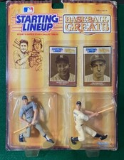 1989 Starting Lineup Baseball Greats NY Yankees Mickey Mantle and Joe DiMaggio