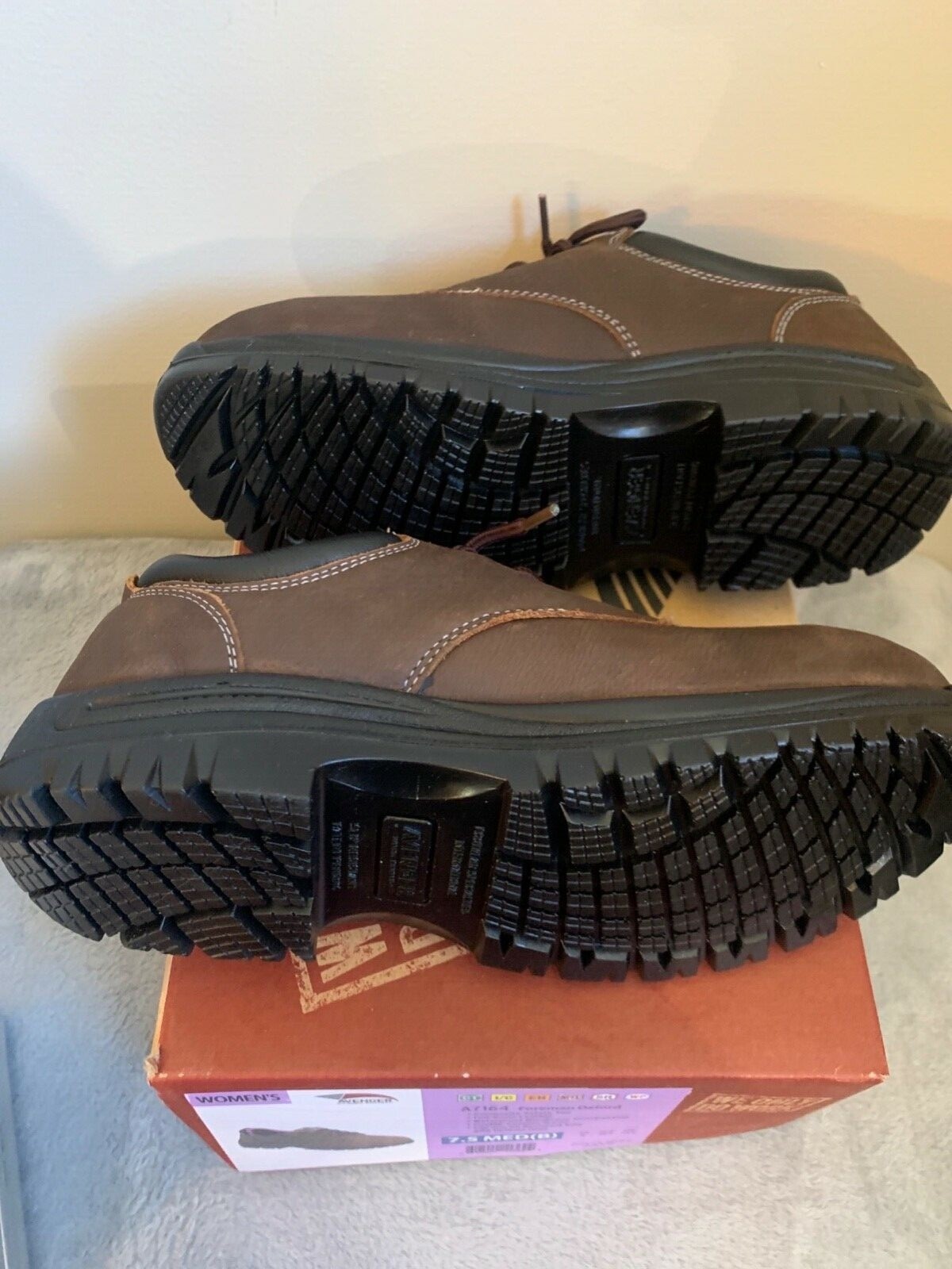 SAOLA Scarpa da lavoro Avenger donna Foreman Oxford punta antinfortunistica misura 7 5 suola antiscivolo