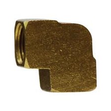 Midland Industries 28003 90 deg Elbow, 3/8 in FNPT x 3/8 in FNPT, Brass, 2 Pack