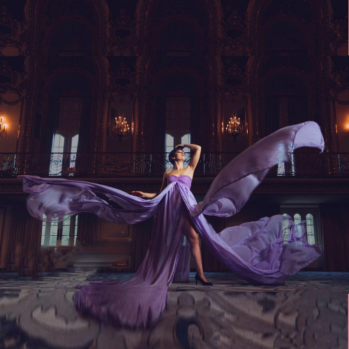 2023 Spitze Chiffon Frauen Schwangere Umstandskleid Fotografie Requisiten Schulterfrei - Bild 6 von 16