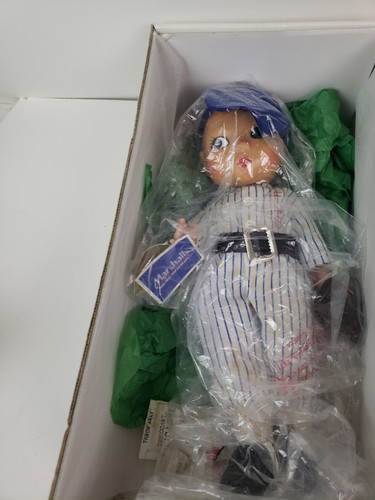 1998 Effanbee Doll Company Petey "Baseball Player" Doll w/ stand