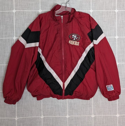 Vintage San Francisco 49ers NFL Kids Touchdown Club Jacket XL Red Zip Hole**