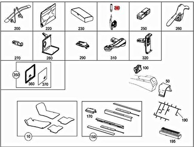 Genuine MERCEDES BBDC C218 Button f door lock system 0007660328