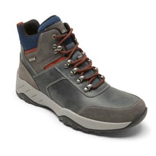 Rockport Men's XCS Spruce Peak Trekker Boot Waterproof Steel Grey CI6307