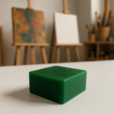 vernici encaustiche professionali fatte a mano verde fluorescente blocco singolo 15ml