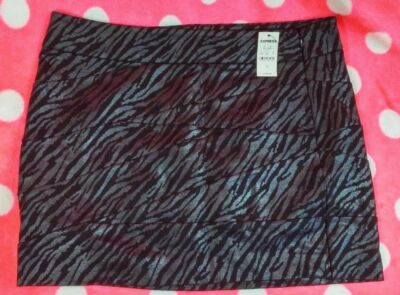 EXPRESS Animal Stripe Mini Skirt $54.90 Size 10 NWT NEW