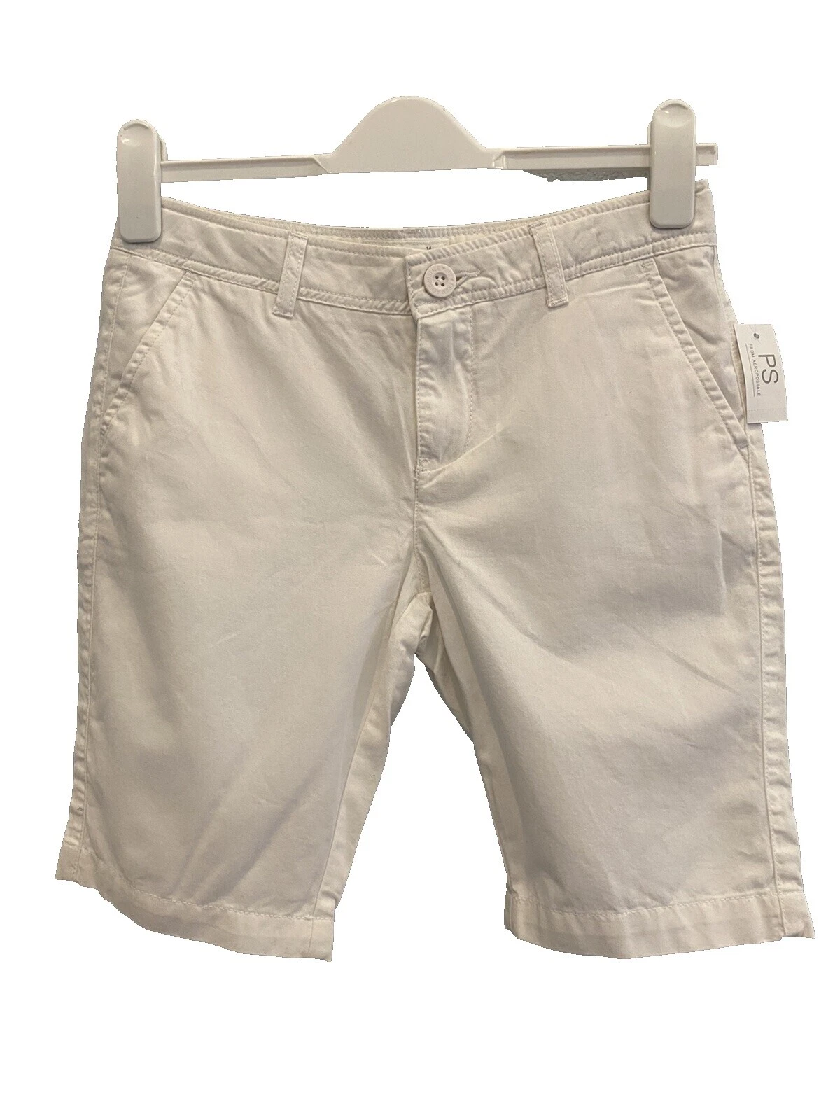 Blanco 100% Algodón Pantalones Cortos Talla 14 para Chicas