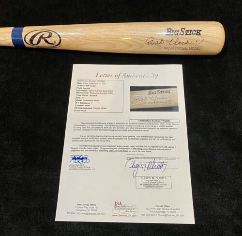 Bob Uecker Signed Full Size Baseball Bat Braves Brewers Cardinals Phillies JSA - Picture 2 of 5