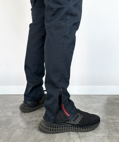 Herren PRADA Hose Trousers dunkelblau Baumwolle rotes Etikett Logo Reißverschlusstaschen Größe 52 - Bild 5 von 8