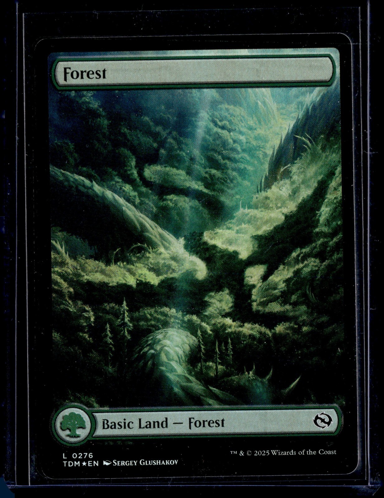 Forest - 276 - Foil - TDM - NM - MTG Magic the Gathering