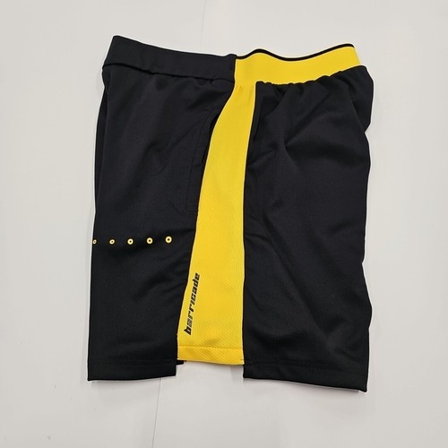 Adidas Barricade Shorts Black Yellow BQ0175 Youth Boys Small New Without Tags - Picture 6 of 7