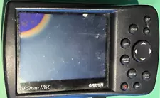 GARMIN GPSMAP 176C MARINE GPS RECEIVER SCREEN  / BATTERY LEAK DAMAGE AS IS PARTS