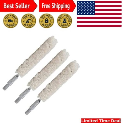 Essential 3-Pack Cotton Bore Mops for 6.5mm/.338 Caliber Gun Maintenance