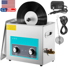 Ultrasonic Vinyl Record Cleaner 6L 40Khz Vinyl Ultrasonic Cleaning Machine Knob