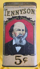 Vintage Tennyson 5¢ Cigar Tin - Mazer Cressman Cigar Co. - Act of 1926 Stamp
