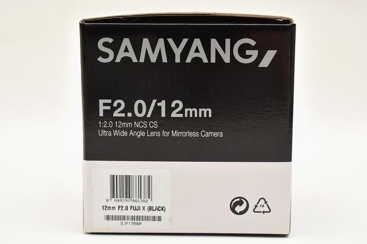15268E ★新品★ SAMYANG MF 12mm F2.0 NCS CS 12mm F2.0 High Speed Ultra Wide Angle – Samyang US