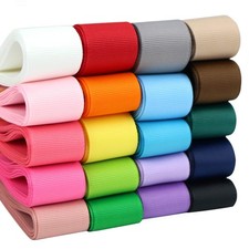 20 PCS 1 Inch Grosgrain Ribbon Solid Color Assortment 2 Yard Each 40 Yds