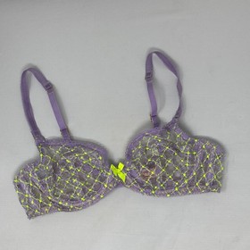 Agent Provocateur Nancee Lilac Yellow Bra 34C