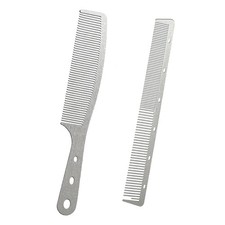 2 Pcs Metal Comb, Stainless Steel Fine Tooth Comb, Unbreakable Teeth Design