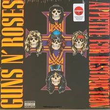 Guns N' Roses Appetite For Destruction Translucent Red Vinyl LP Target Sealed