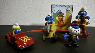 The Smurfs Airplane, Rocking Horse, Pilot Miniature Car Set