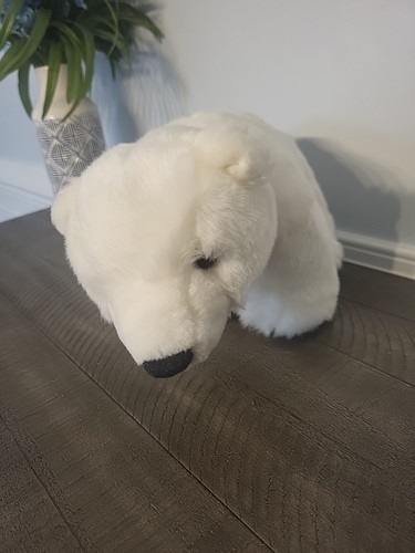 Princess Soft Toys Polar Bear Plush MARSHMALLOW Borders Exclusive 2007 14" EUC