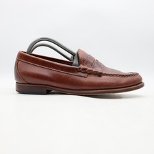 Weejuns GH Bass Men's Size 8 E Brown Leather Penny Loafers Dress Shoes