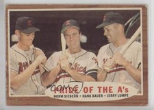 1962 Topps Pride of the A's Norm Siebern Hank Bauer Jerry Lumpe #127 sq1