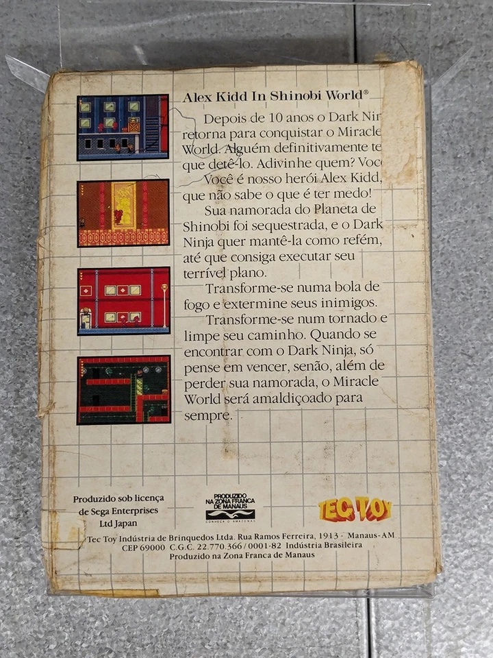 Alex Kidd in Shinobi World - Master System Tec Toy (Brazil), very rare! - Image 3 of 4