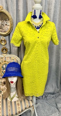 NWT Green Pistachio Lace Dress Size S With Hat And Jewelry 