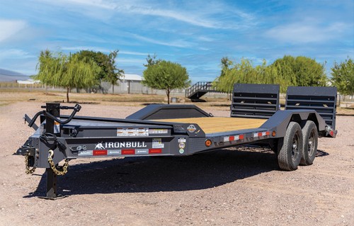 Iron Bull 102X22 DRIVE OVER FENDER EQUIPMENT TRAILER 3' DOVE RAMPAGE ...