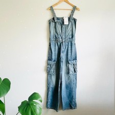 Zara Blue Denim Straight Leg