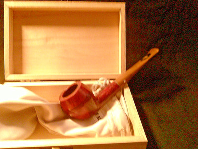  NEW KAYWOODIE BRIAR #50B BILLIARD PIPE LAST CENTURY SELDOM SEEN, BOXED -B2