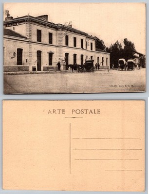 Salon-de-Provence Gare P.L.M. Train Station RPPC Postcard c.1910
