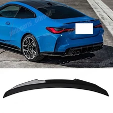MP Style Rear Spoiler Wing For BMW G22 G82 M4 2021–2025 Gloss Black Trunk