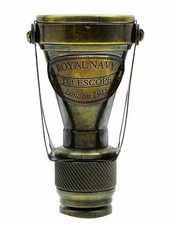 Nautical Antique Brass Monocular Binocular Telescope Spyglass Scope Vintage
