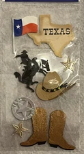 VINTAGE-Jolee's Boutique EK Stickers--New And Unopened-Cowboy-Hat-Boots-Lasso