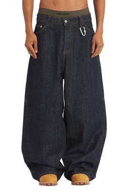 Trendt Vision Raw Baggy Denim Jeans Blue Men's Medium NEW