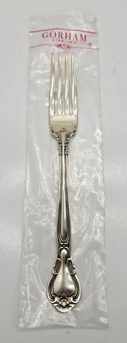Gorham Chantilly Sterling Silver True Dinner Fork With Bag 7 1/2"  No Monogram