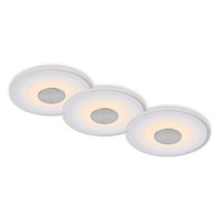 3 X Briloner Led Einbauleuchten Aluminium Rund Ø12Cm IP44 6W 650Lm Warmweiß3000K