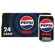 Pepsi Max No Sugar Cola Cans (24 x 330ml) (pack of 24)