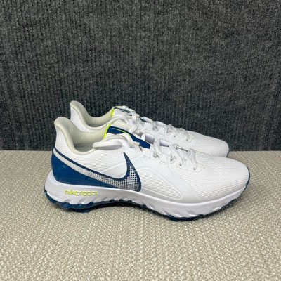 NEW Nike React Infinity Pro Golf Shoes White Valerian Blue Mens 8 CT6620-100