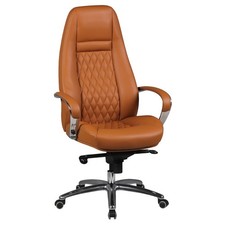 FineBuy Bürostuhl Echtleder Schreibtischstuhl ergonomisch Chefsessel Drehstuhl