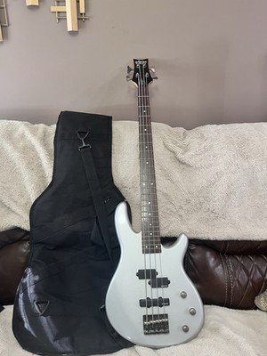 Used Schecter Guitar Research Series Diamond Series 4 String - Sliver Gray